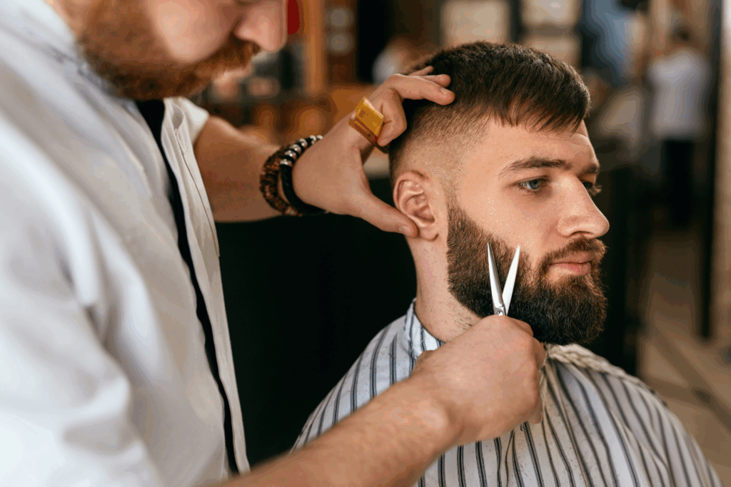 men haircut fade home barbertainer